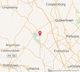 Map of Red Hill, Pennsylvania