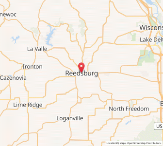Map of Reedsburg, Wisconsin