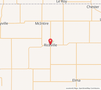 Map of Riceville, Iowa