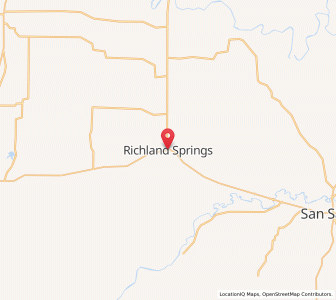 Map of Richland Springs, Texas