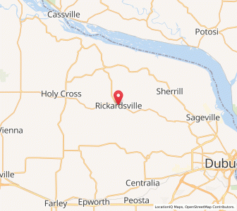 Map of Rickardsville, Iowa