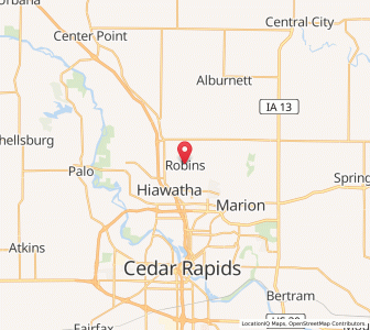 Map of Robins, Iowa