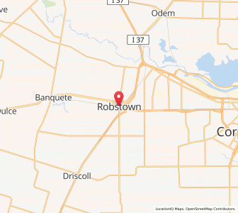 Map of Robstown, Texas