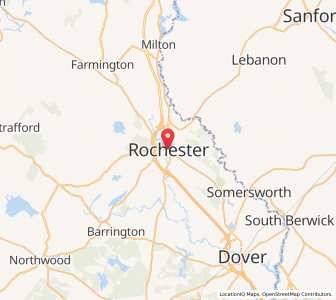 Map of Rochester, New Hampshire