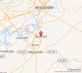 Map of Rockford, Tennessee