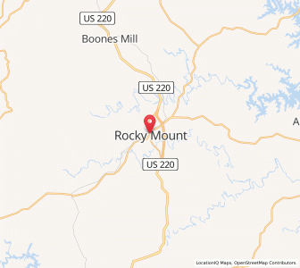 Map of Rocky Mount, Virginia