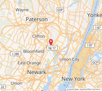 Map of Rutherford, New Jersey