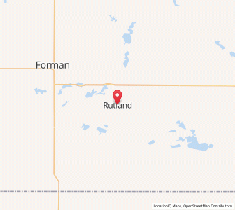 Map of Rutland, North Dakota