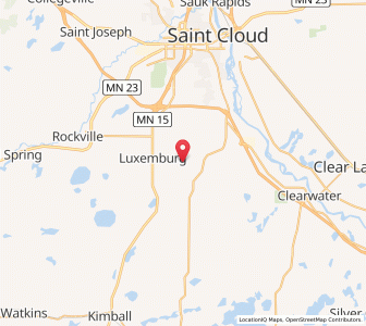 Map of Saint Augusta, Minnesota