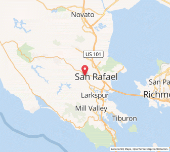 Map of San Anselmo, California