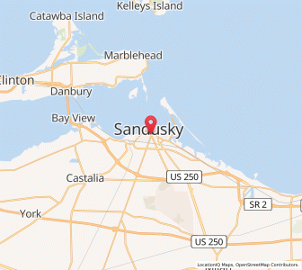 Map of Sandusky, Ohio