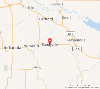 Map of Sandyville, Iowa