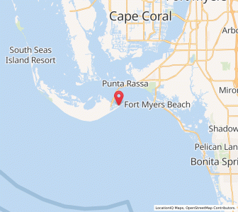Map of Sanibel, Florida