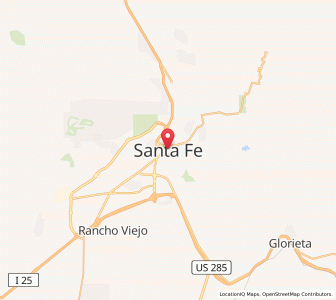 Map of Santa Fe, New Mexico