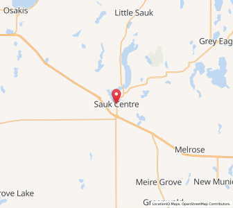 Map of Sauk Centre, Minnesota