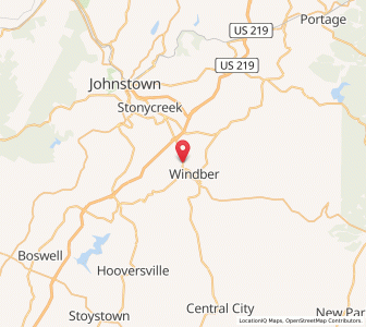 Map of Scalp Level, Pennsylvania