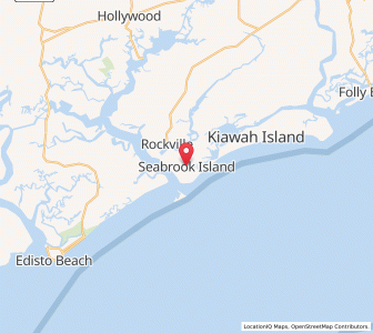 Map of Seabrook Island, South Carolina