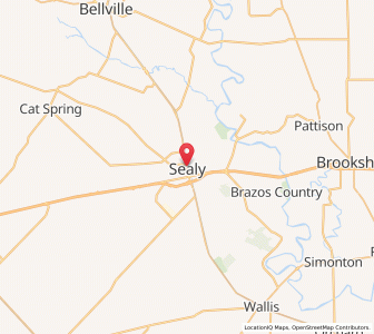 Map of Sealy, Texas