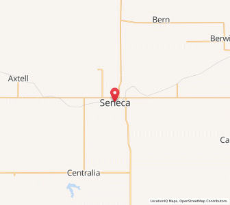 Map of Seneca, Kansas
