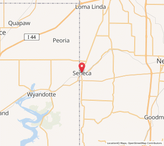 Map of Seneca, Missouri