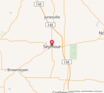 Map of Seymour, Indiana