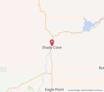 Map of Shady Cove, Oregon