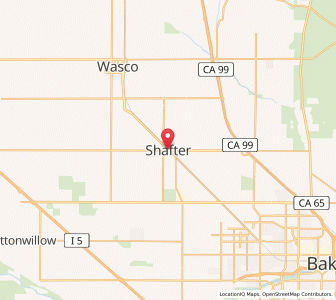 Map of Shafter, California
