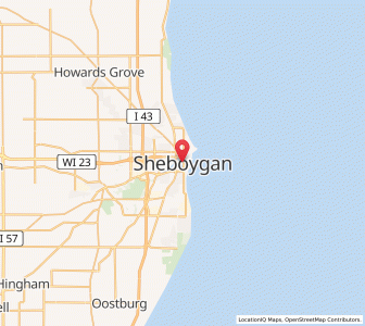 Map of Sheboygan, Wisconsin