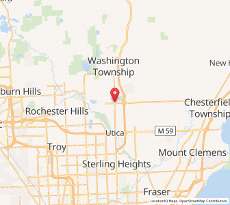 Map of Shelby Township, Michigan