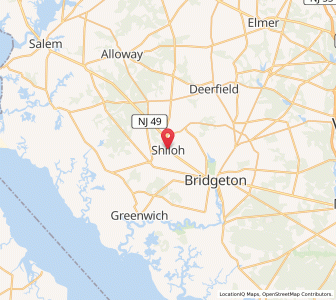 Map of Shiloh, New Jersey