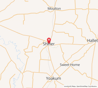 Map of Shiner, Texas