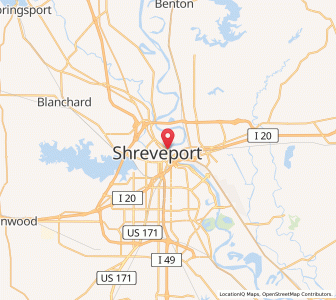 Map of Shreveport, Louisiana