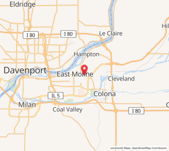 Map of Silvis, Illinois