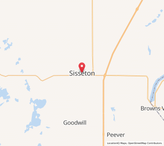 Map of Sisseton, South Dakota