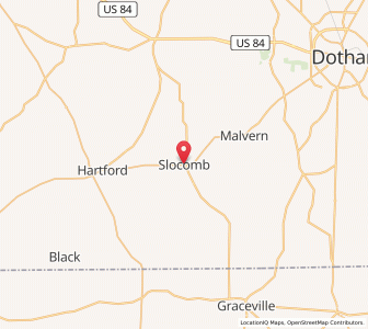 Map of Slocomb, Alabama