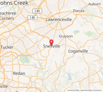 Map of Snellville, Georgia