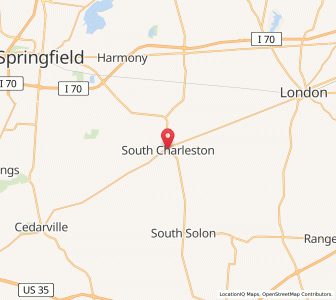Map of South Charleston, Ohio