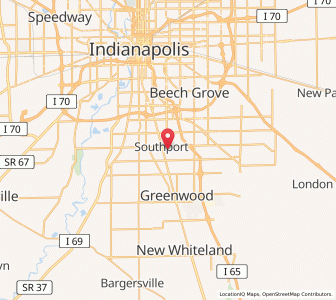 Map of Southport, Indiana
