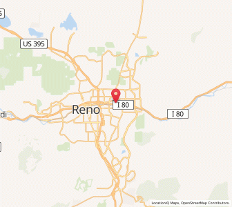 Map of Sparks, Nevada