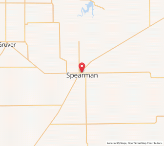 Map of Spearman, Texas