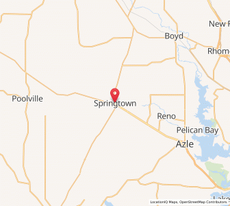 Map of Springtown, Texas