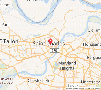 Map of St. Charles, Missouri
