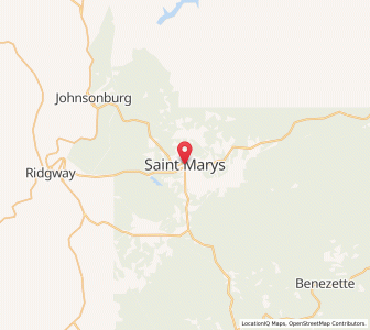 Map of St. Marys, Pennsylvania