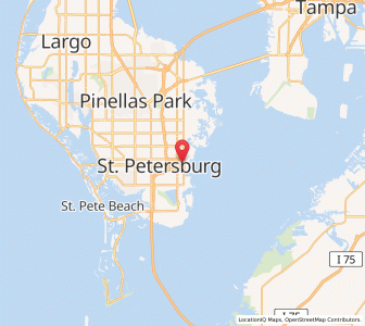 Map of St. Petersburg, Florida