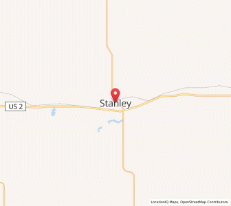 Map of Stanley, North Dakota