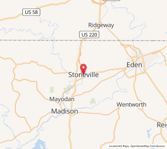 Map of Stoneville, North Carolina