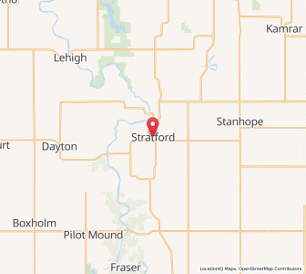 Map of Stratford, Iowa