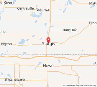 Map of Sturgis, Michigan