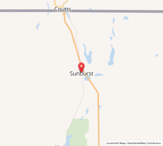 Map of Sunburst, Montana
