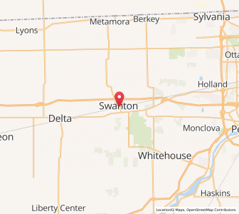 Map of Swanton, Ohio